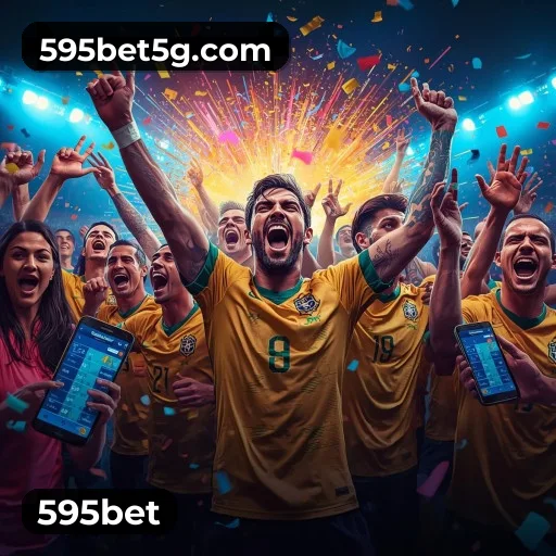App 595bet para iOS e Android — interface mobile, login biométrico e PIX integrado